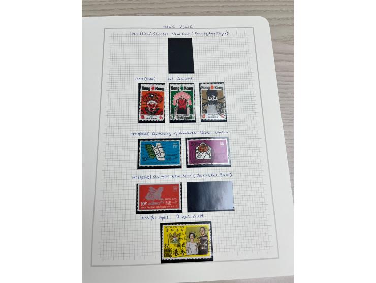 holding on album pages, better including QV used stamp to 96c, KGV Silver Jubilee, KGVI Silver Wedding, etc. Large quantity. 